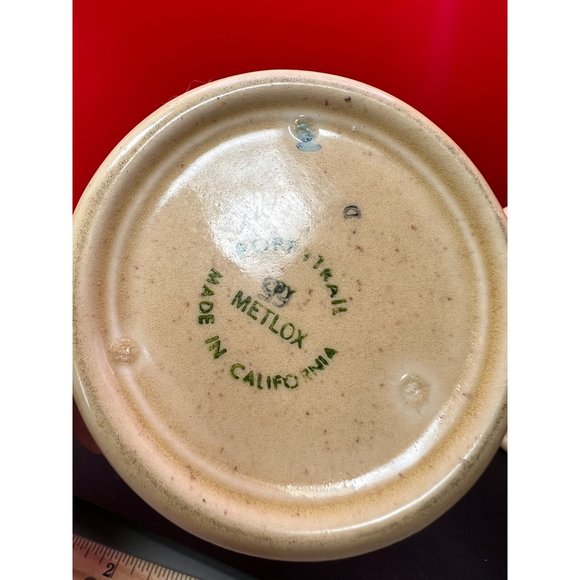 Metlox Poppytrail Provincial Vernon Homestead Cream and Sugar w/Lid Vintage USA - Picture 7 of 11